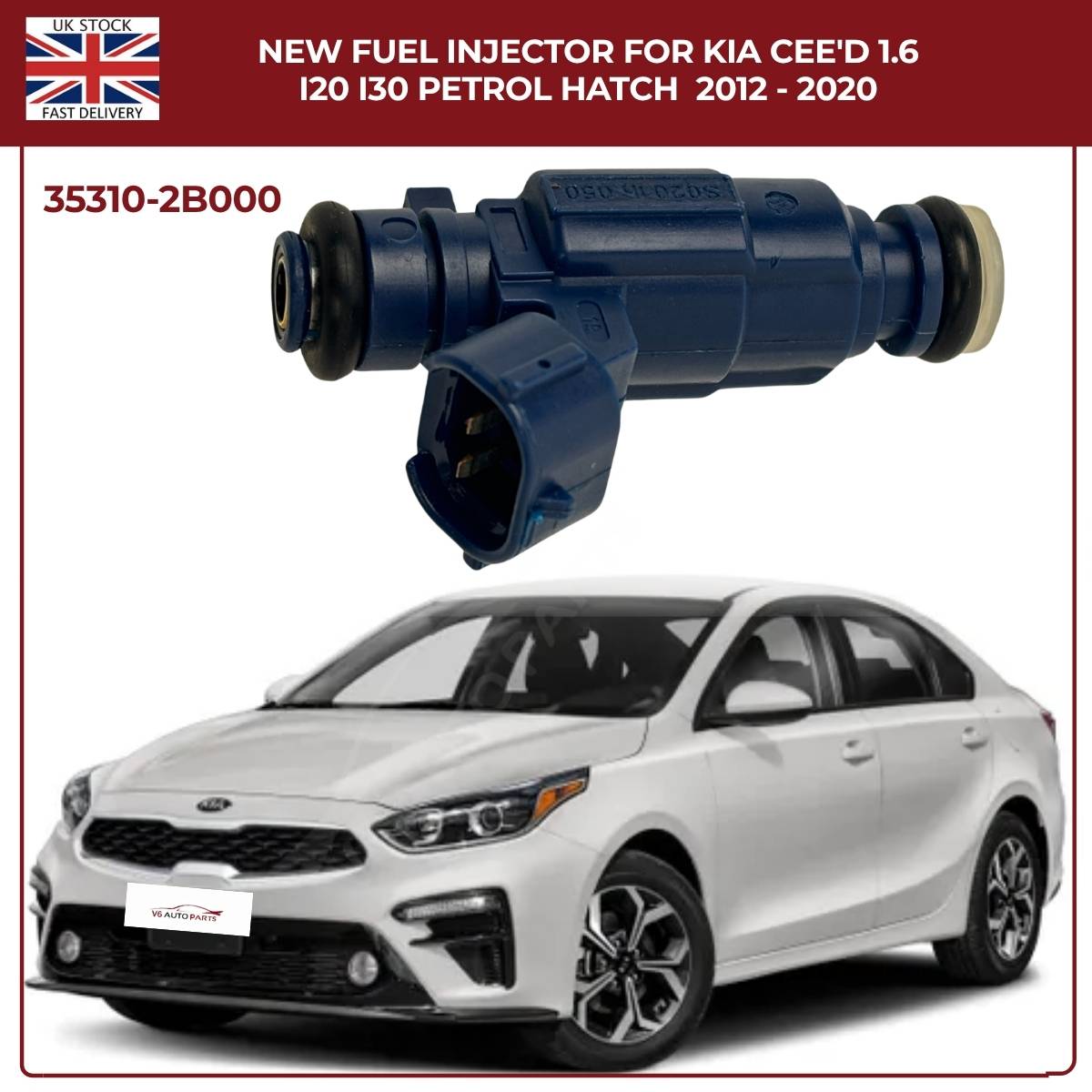Fuel Injector 35310-2B000 | Fits Kia Cee’D, i20, i30 (2012–2020) 1.6 Petrol Hatch | OE Replacement