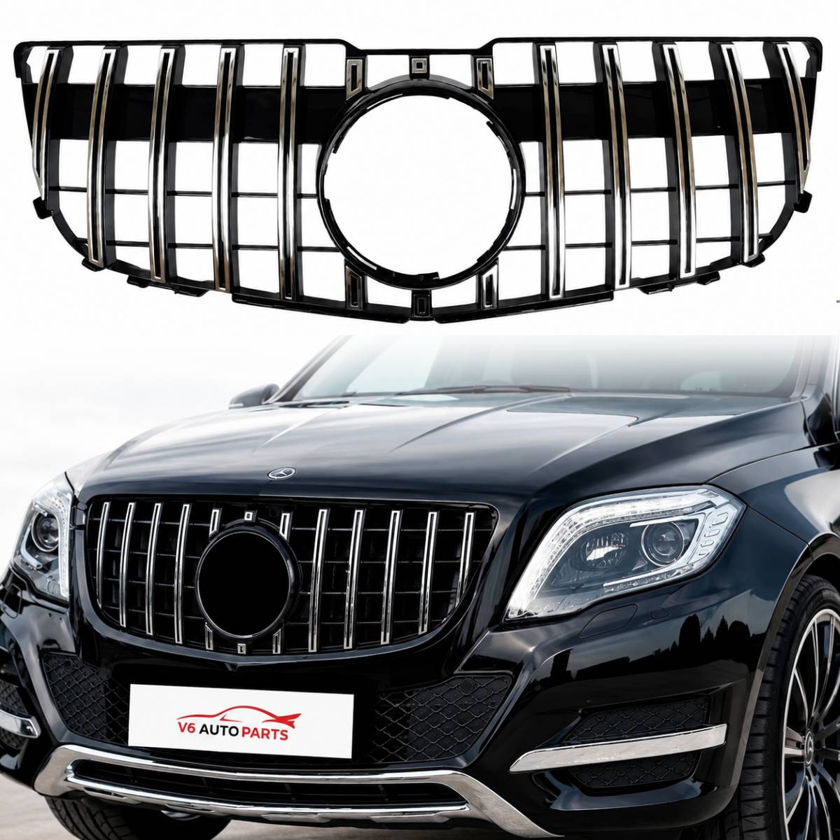 For Mercedes GLK-Class X204 GLK350 300 320 220 Compatible Front Radiator Grille AMG 2013-15