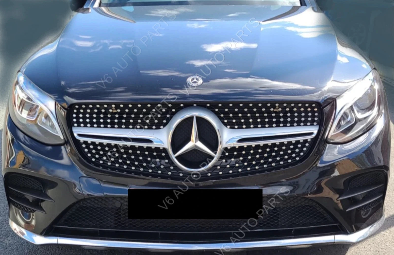 Front Grille Chrome Emblem Star Badge For Mercedes GLE W166 W167, Sprinter Van Bus Truck