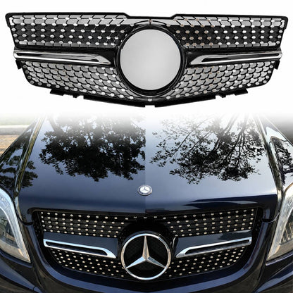 Schwarzer Frontstoßstangengrill für Mercedes Benz GLK-Klasse 2008–2012 X204 PreFacelift Sport