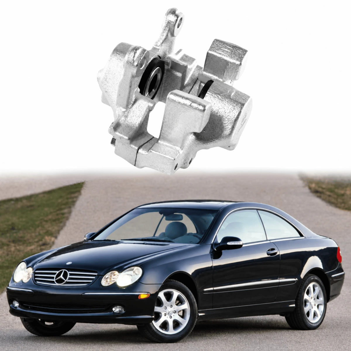 Image of Mercedes W203 W211 Rear Brake Caliper Set 2034230898