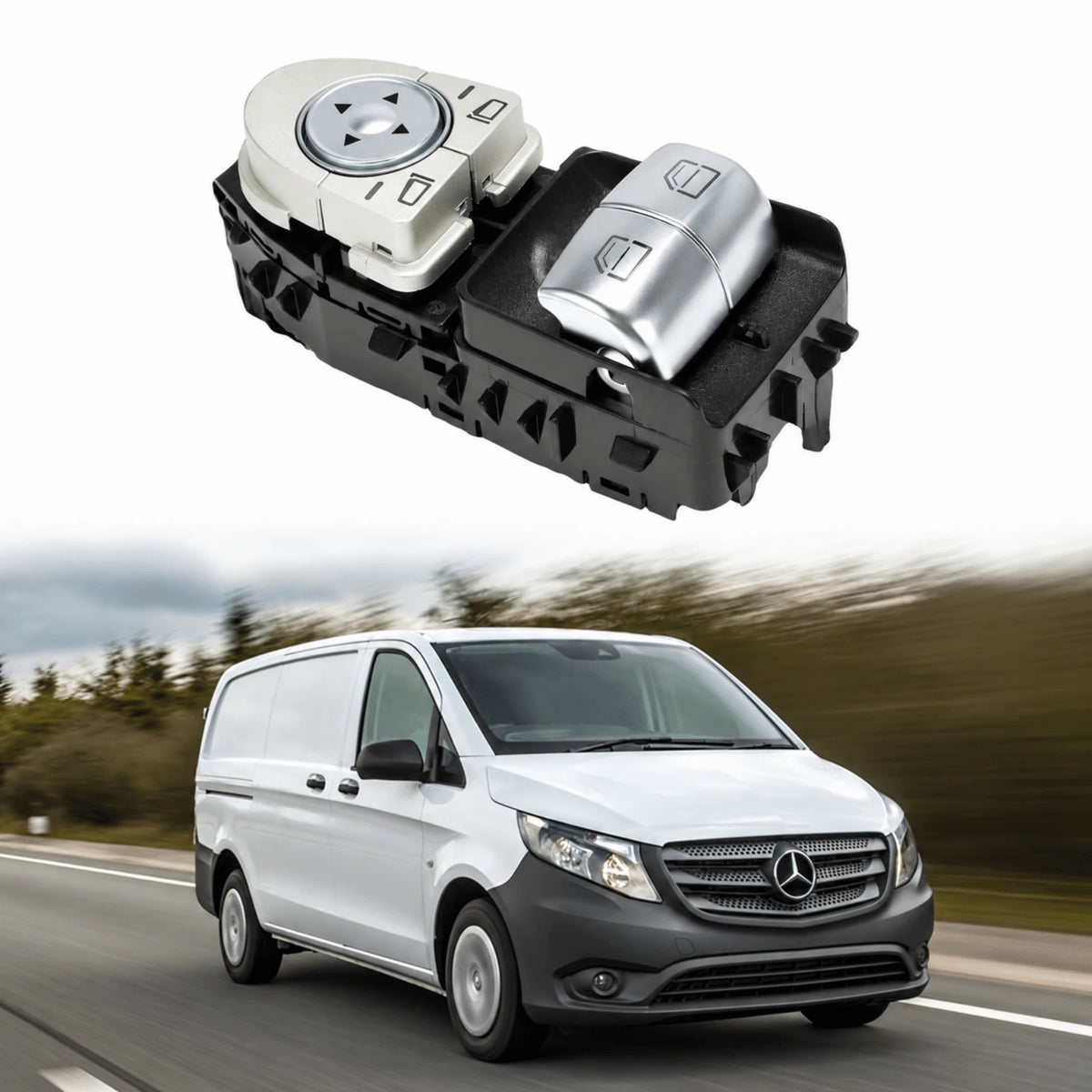 Image of Mercedes Vito Van 2014–2022 3-Pin Electric Window Switch