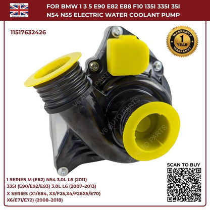 Electric Water Pump For BMW 1 3 5 E90 E82 E88 F10 135i 335i N54 N55 11517632426