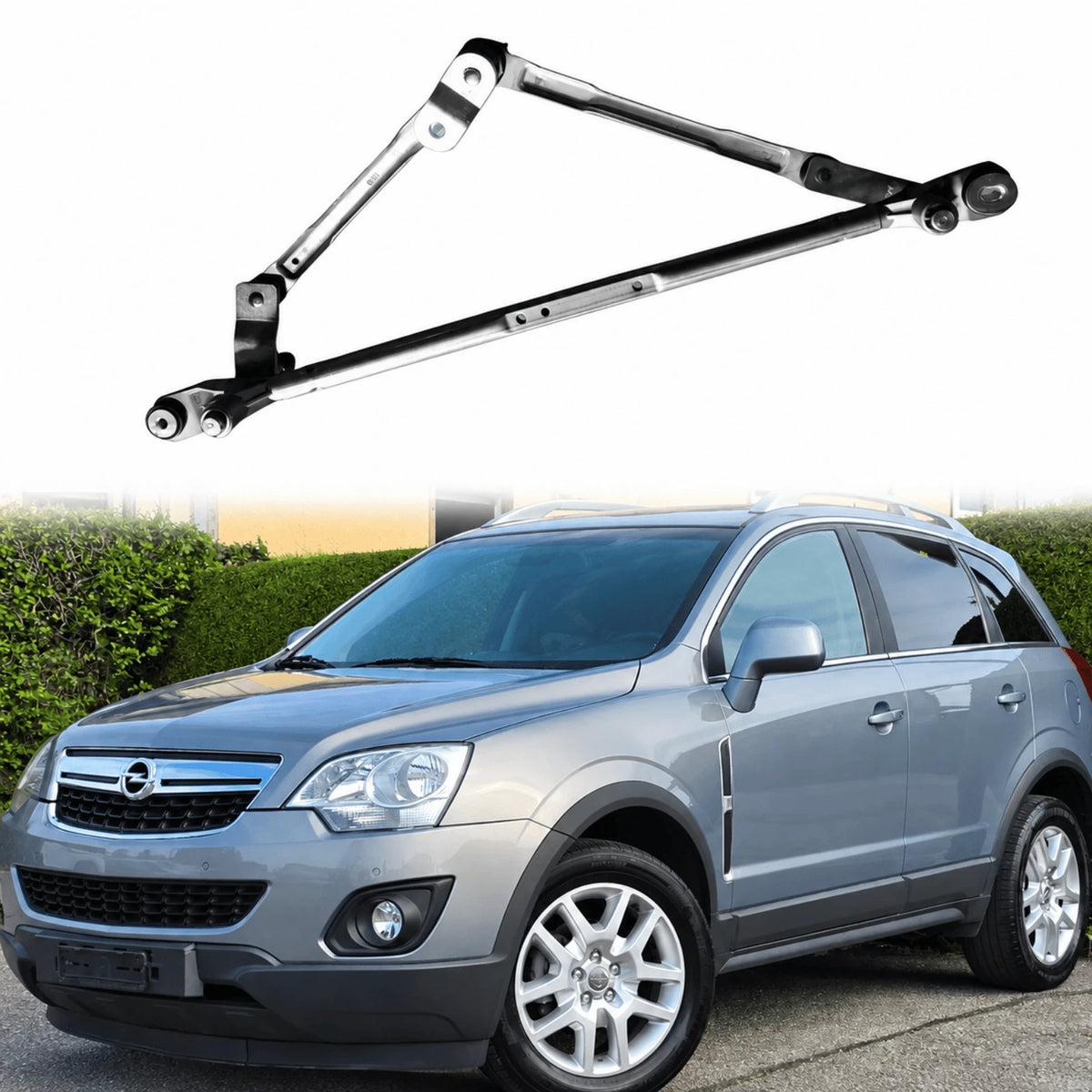 image of Vauxhall Antara front windscreen wiper linkage mechanism assembly 2007 onwards part number 20914318