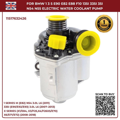 Electric Water Pump For BMW 1 3 5 E90 E82 E88 F10 135i 335i N54 N55 11517632426