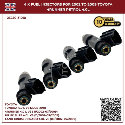 4x23250-31010 Neue Einspritzdüsen für 2005 bis 2015 Toyota Tacoma 4.0L RWD Benzin Pickup V6