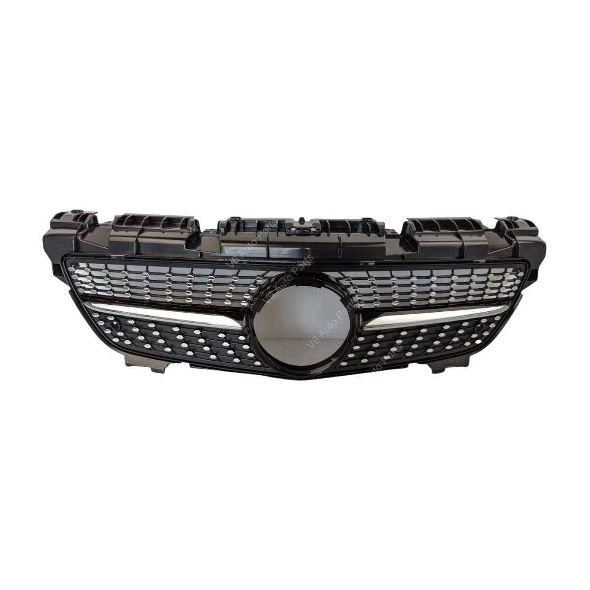 Schwarzer Frontstoßstangengrill für 2011–2016 Mercedes-Benz R172 SLK-Klasse R172 55 AMG-Stil 