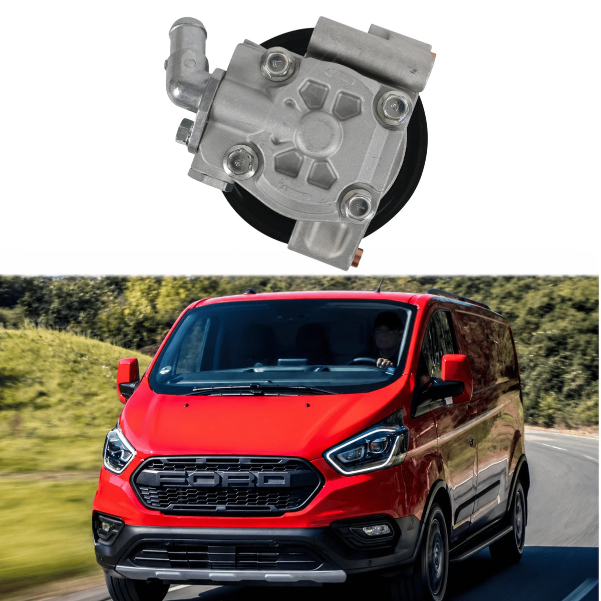 Image of power steering pump for Ford Transit MK8 2.0 EcoBlue 2016 onwards, FWD and RWD