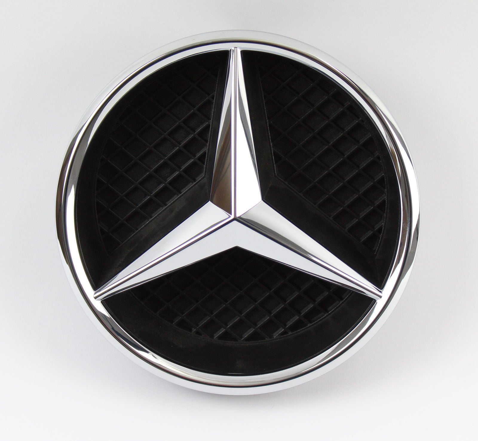 CHROME EMBLEM BADGE WITH BASE FOR 2015 ONWARDS BENZ GLE CLASS W292 FRONT GRILLE