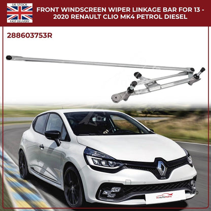 Front Windscreen Wiper Linkage Assembly for Renault Clio MK4 (2013–2020) RHD