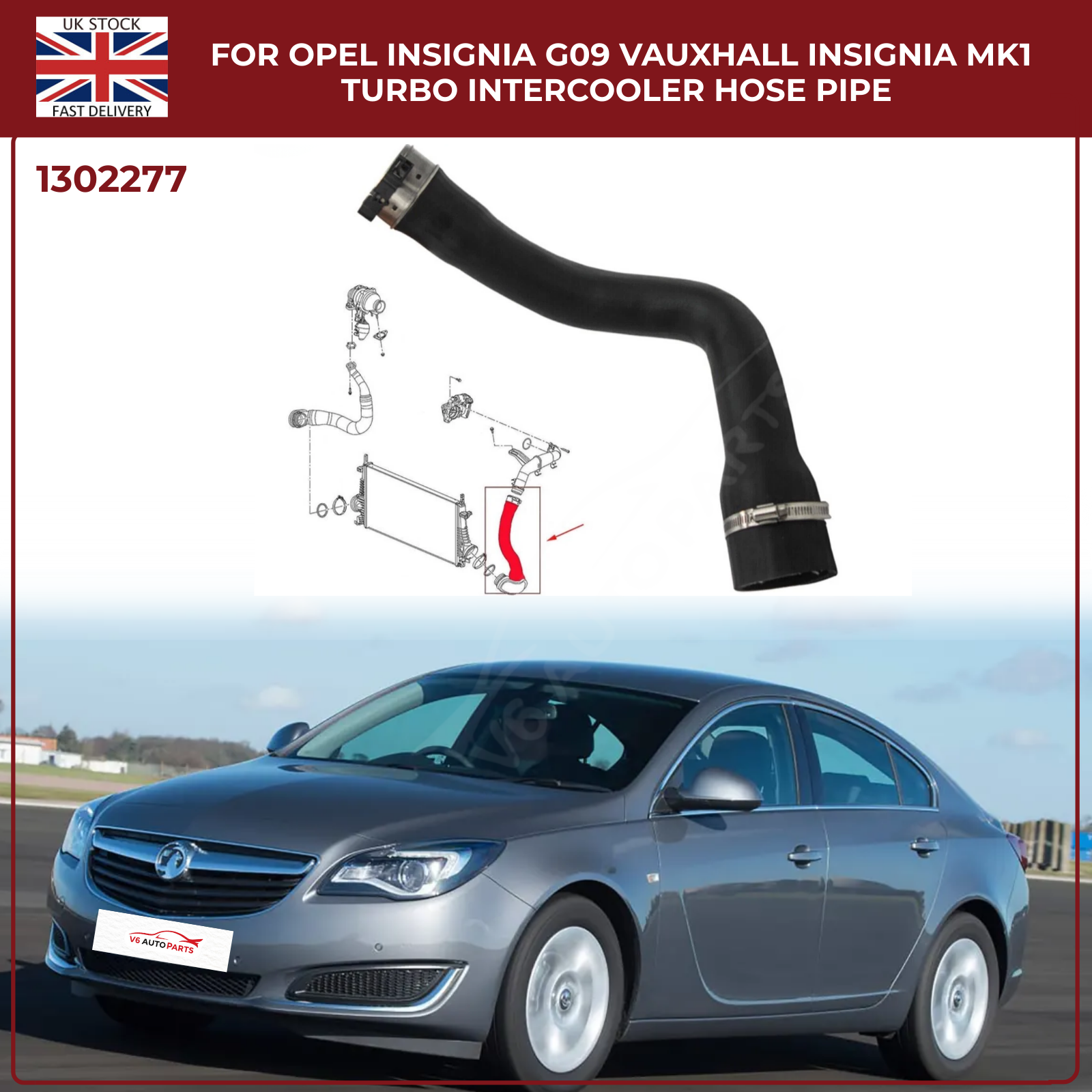 Turbo Intercooler Hose Pipe Replacement  Vauxhall Insignia MK1 Tourer (2008–2017)