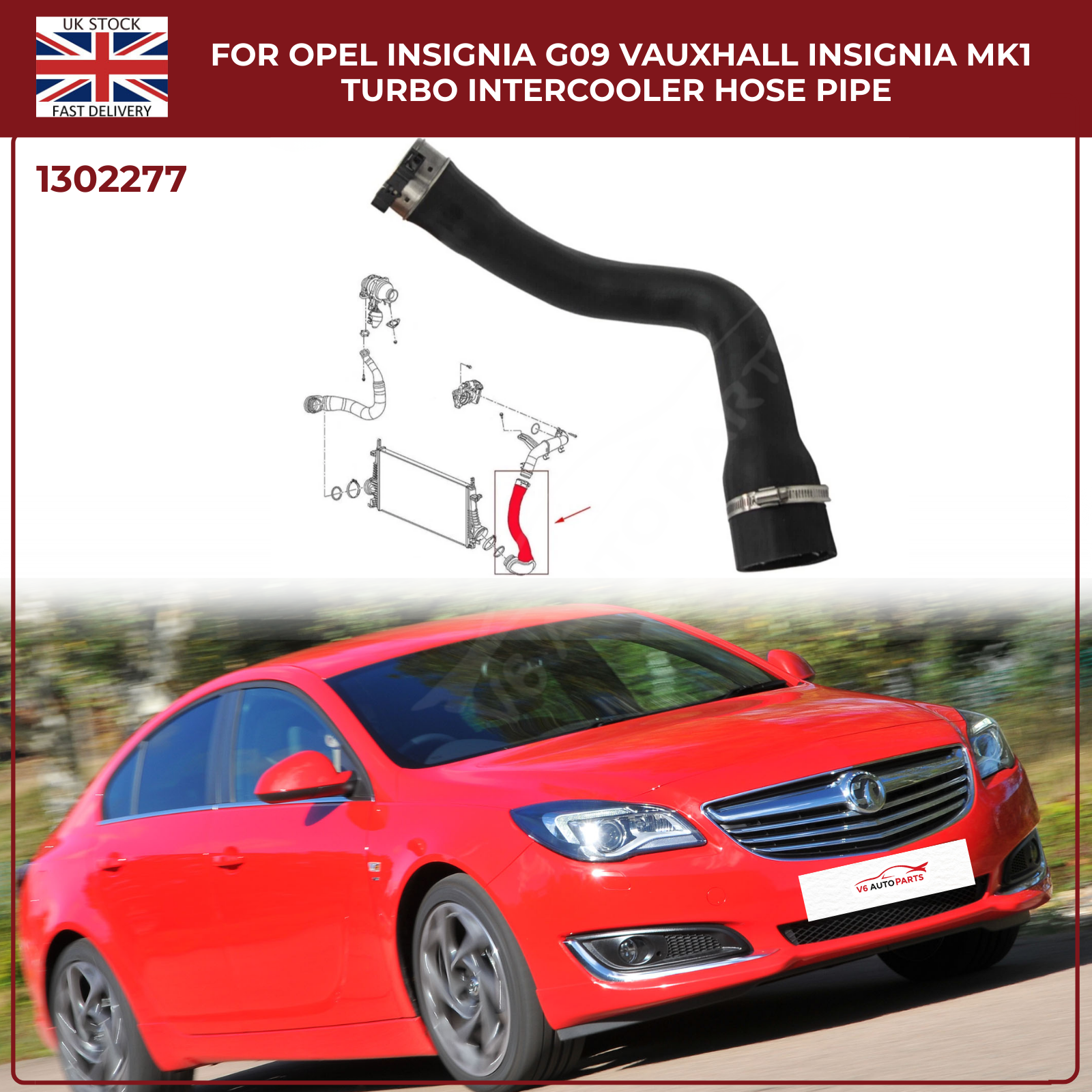 Turbo Intercooler Hose Pipe Replacement  Vauxhall Insignia MK1 Tourer (2008–2017)