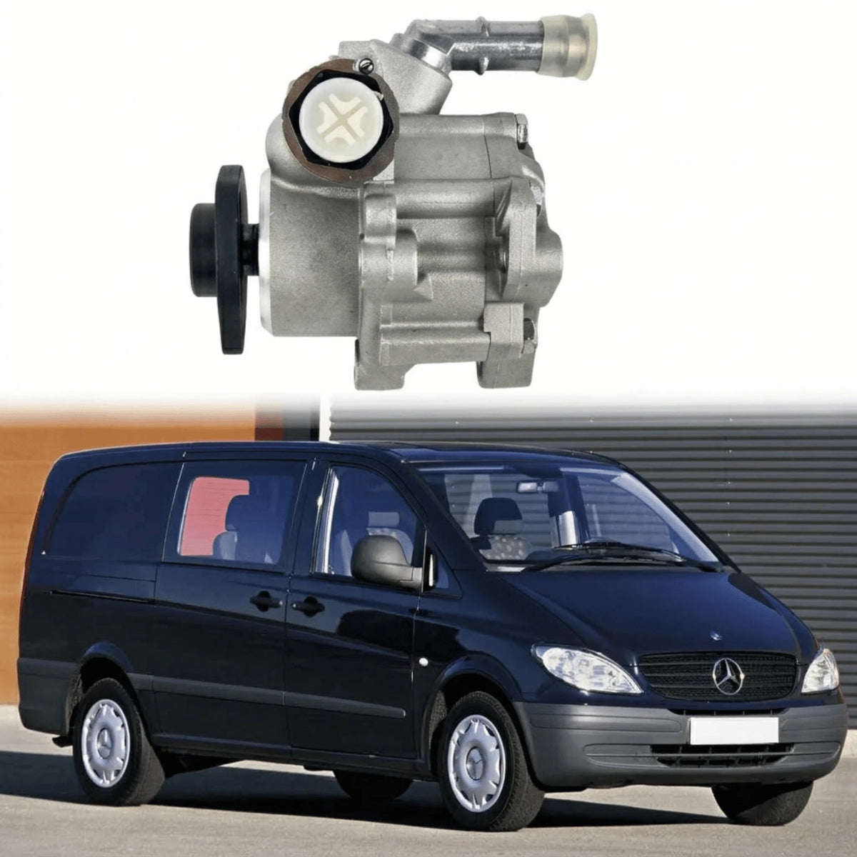 Mercedes‑Benz Vito W638 Power Steering Pump — Hydraulic Replacement (1996–2003 Minibus/Van, Part 24661101)