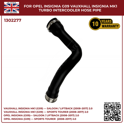 Turbo Intercooler Hose Pipe Replacement  Vauxhall Insignia MK1 Tourer (2008–2017)