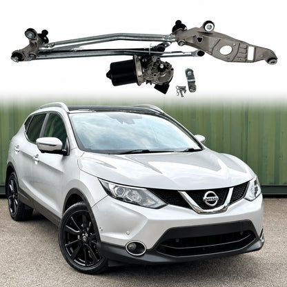 image of Nissan Qashqai JJ10 Front Windscreen Wiper Motor and Linkage Mechanism 28800-JD000
