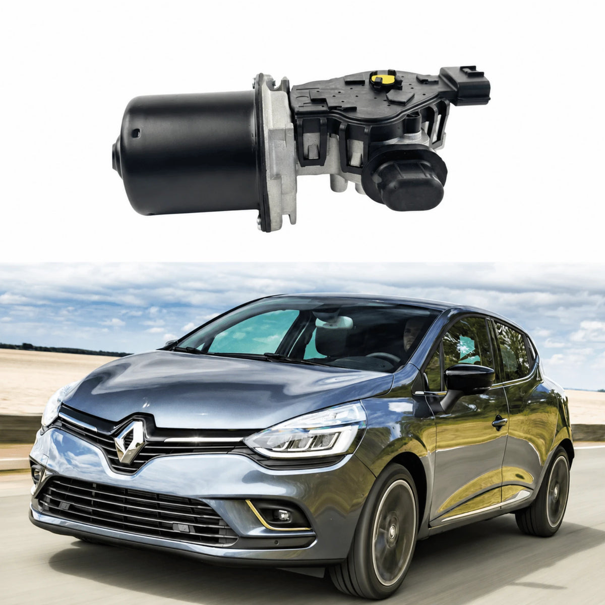 image of Renault Clio MK4 Right Hand Drive Front Wiper Motor Replacement 288A53268R