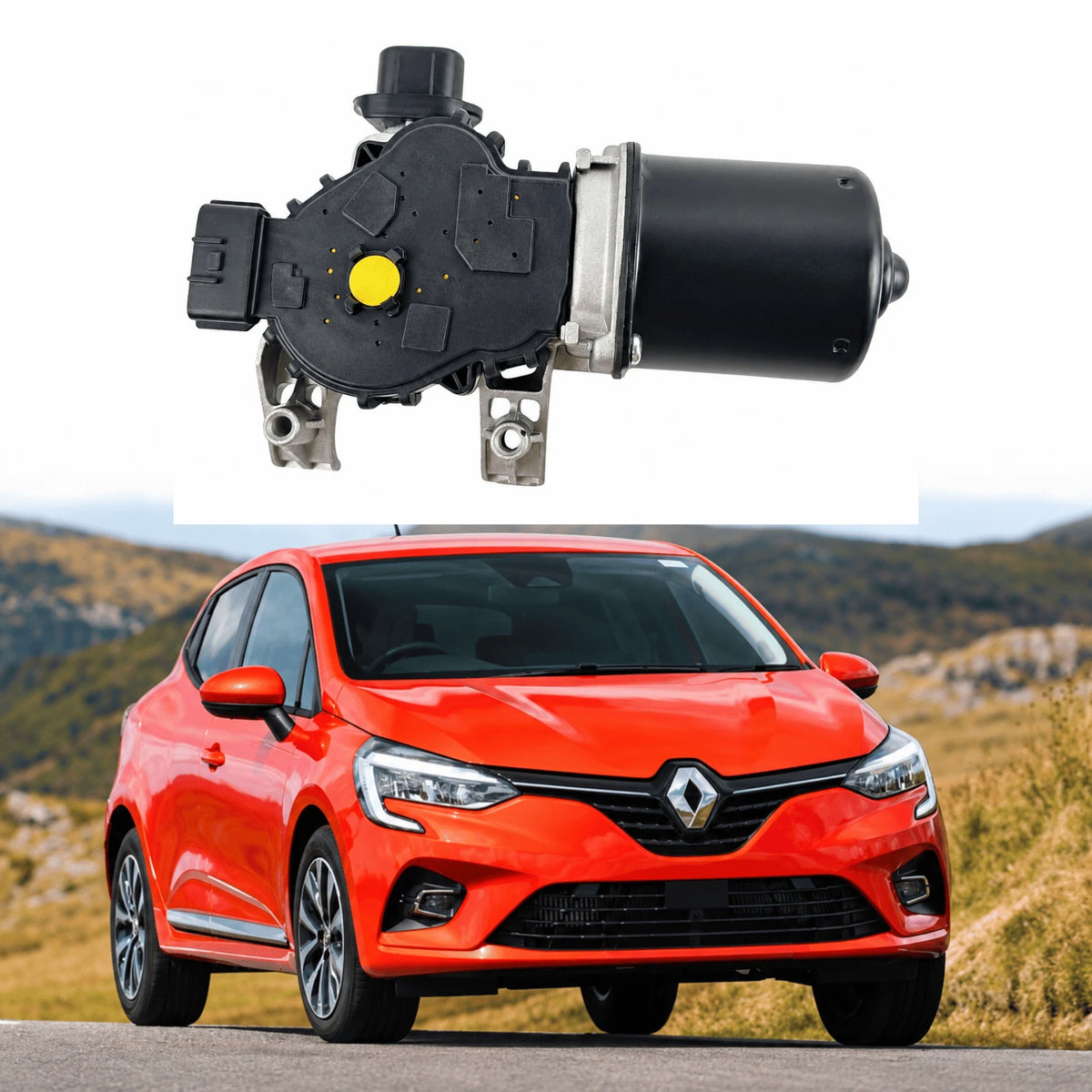 image of Renault Clio MK4 2013–2019 Front Windshield Wiper Motor Assembly 288A53268R