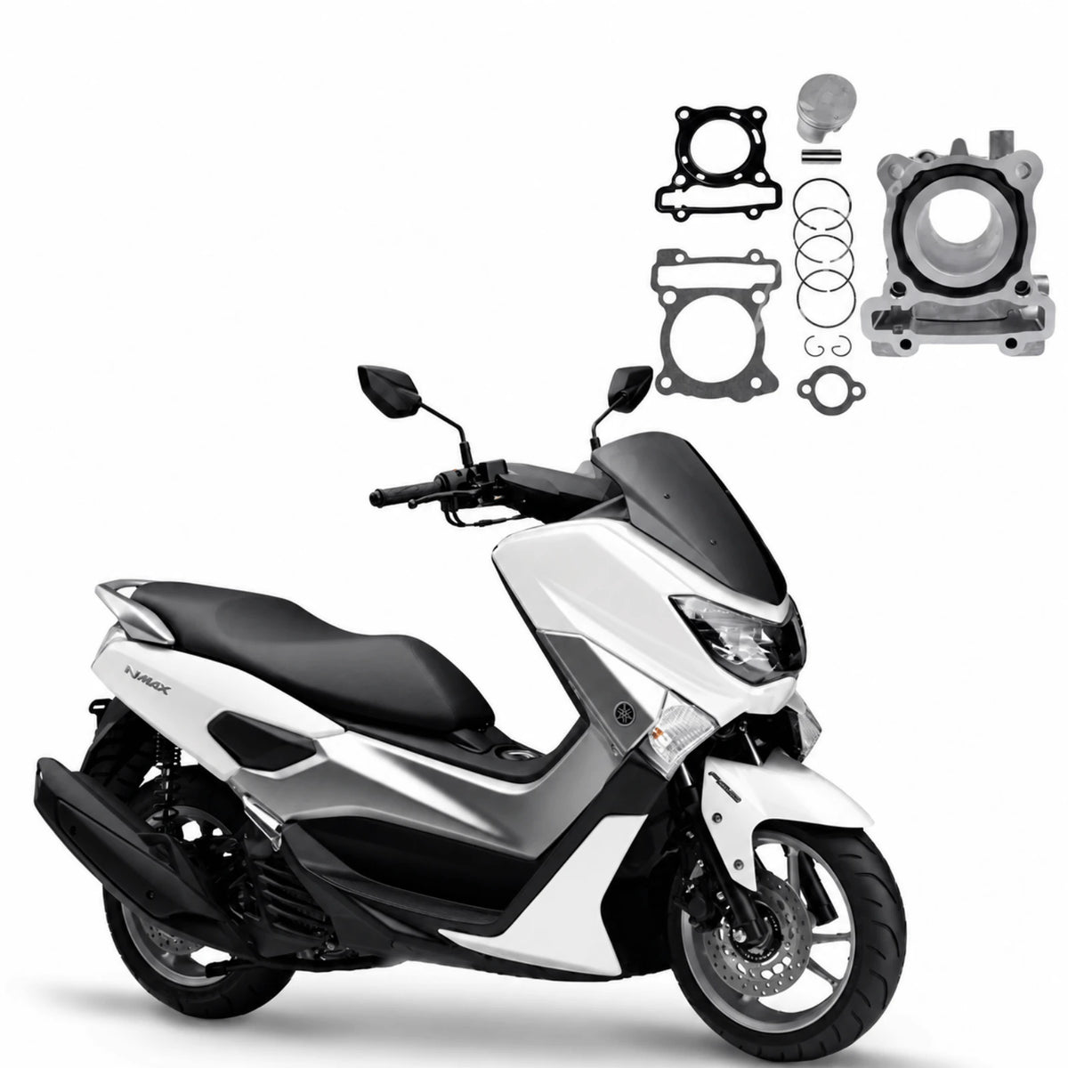 image of Yamaha NMax 125 125cc Engine Cylinder Rebuild Kit 2DP-E1351-02