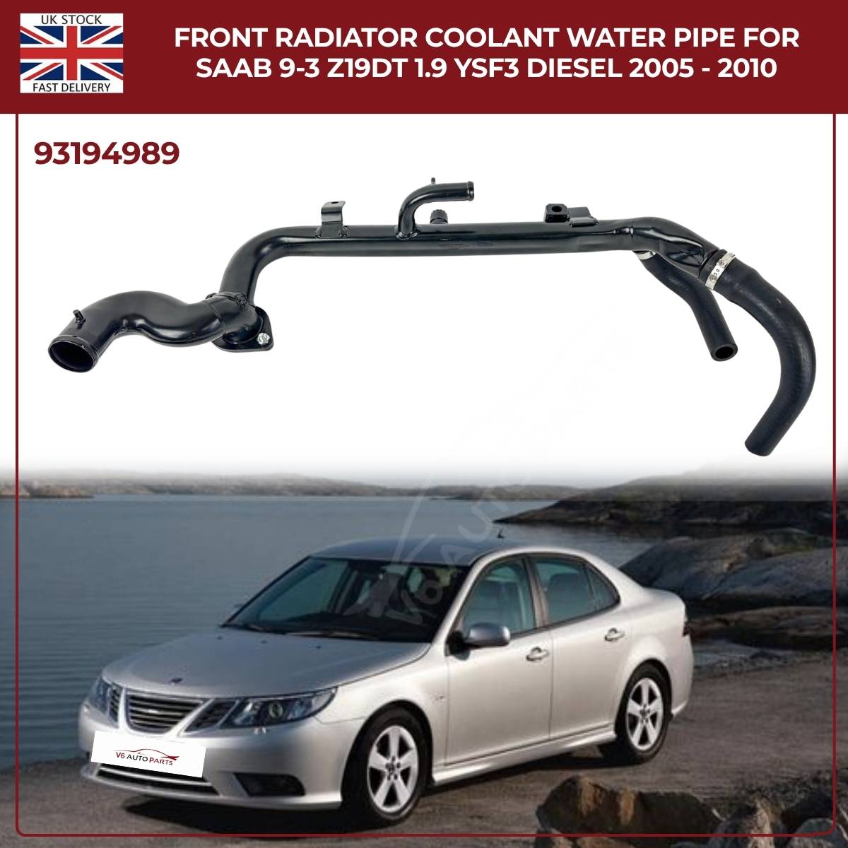 Radiator Coolant Water Pipe – Vauxhall/Opel Vectra & Signum Diesel 1.9 CDTI (2004–2008) | OEM Replacement 93194989