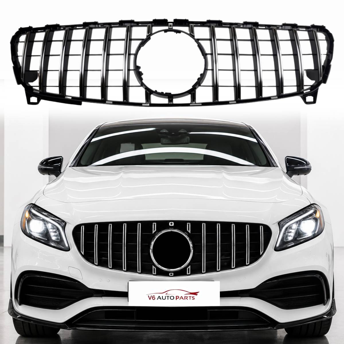 Mercedes A‑Class W176 GT Panamericana Front Grille – A200 A220 A45 AMG (2015–2018)