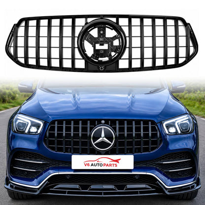 Front Bumper Panamericana GT Grille – Fits 2019–2023 Mercedes-Benz GLE-Class C167 GLE350 AMG