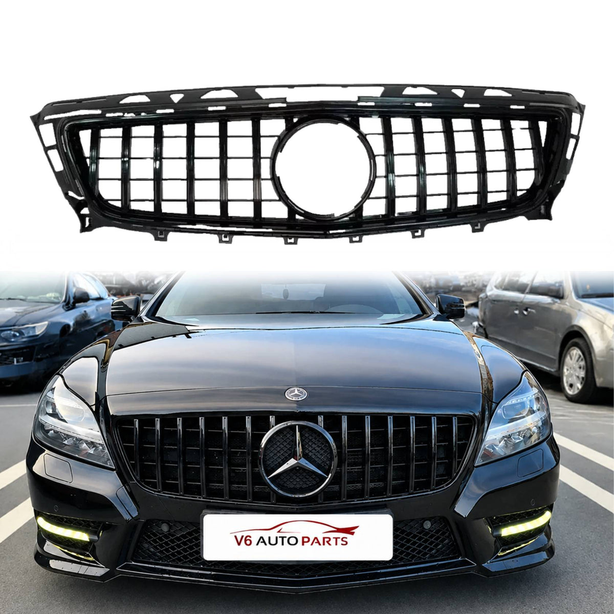 For Mercedes-Benz CLS-Class C218 Front Bumper AMG Sport Grille | CLS400 & CLS550 Coupe (2011–2014)