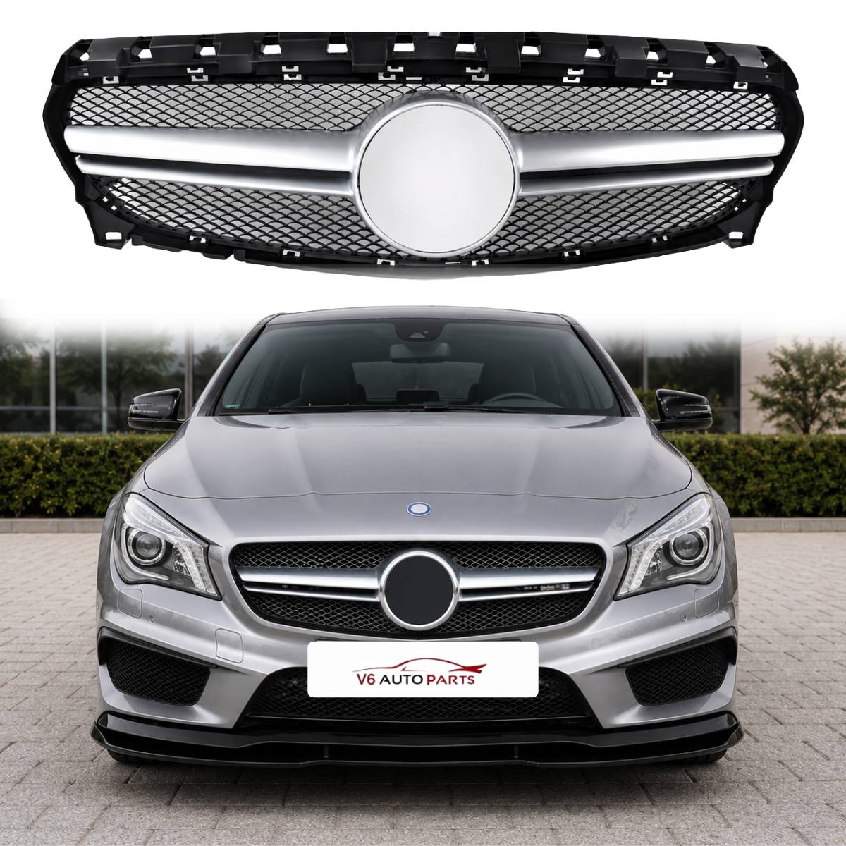 For Mercedes-Benz CLA-Class W117 Front Radiator Grille – CLA220 / CLA250 (2017–2019 Facelift Upgrade)