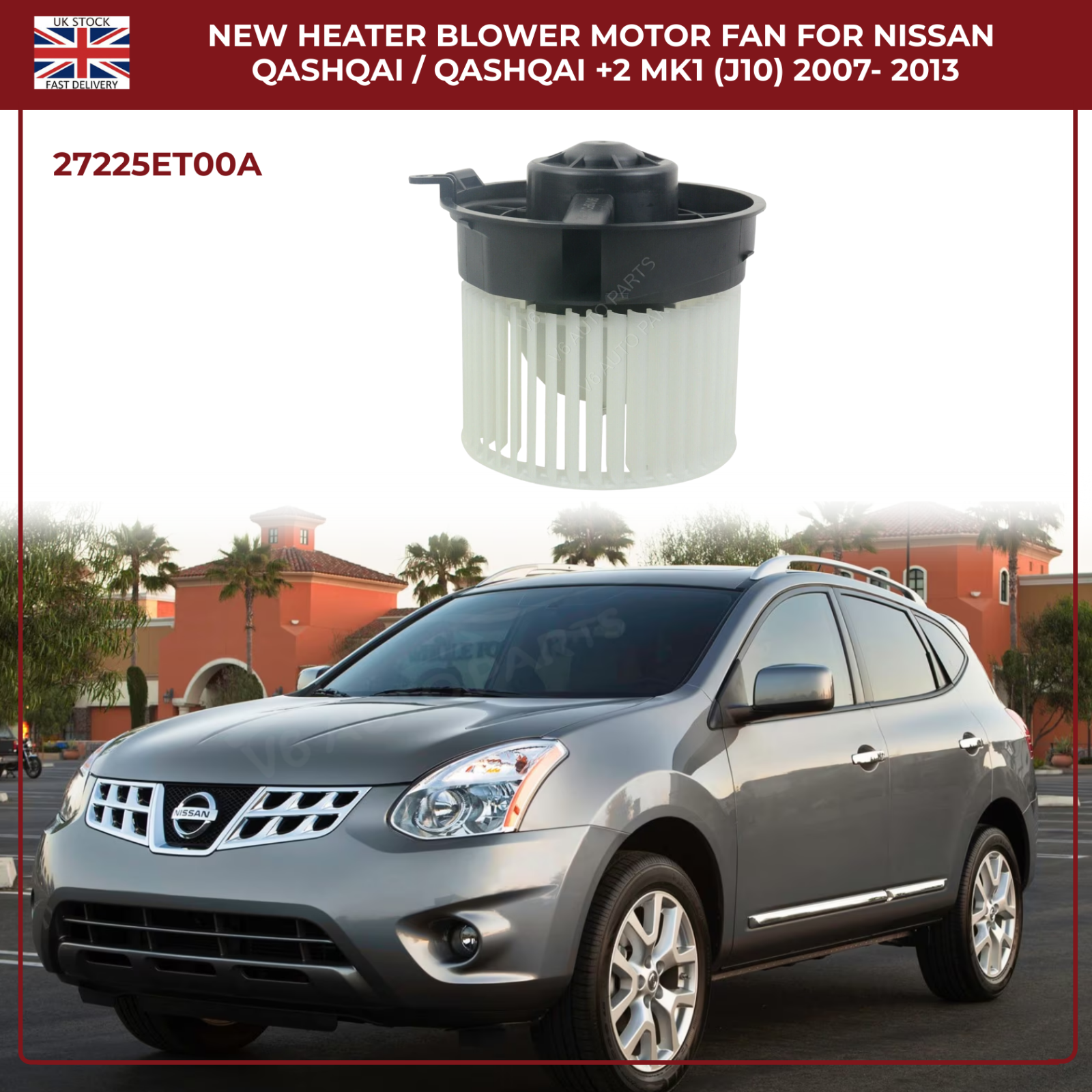 Heater Blower Motor Fan For Nissan Qashqai /Qashqai +2  2007 - 2014 Diesel Petrol