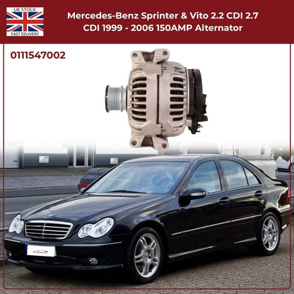 150AMP Alternator for Mercedes-Benz Sprinter & Vito (1999–2006, 2.2 CDI / 2.7 CDI)