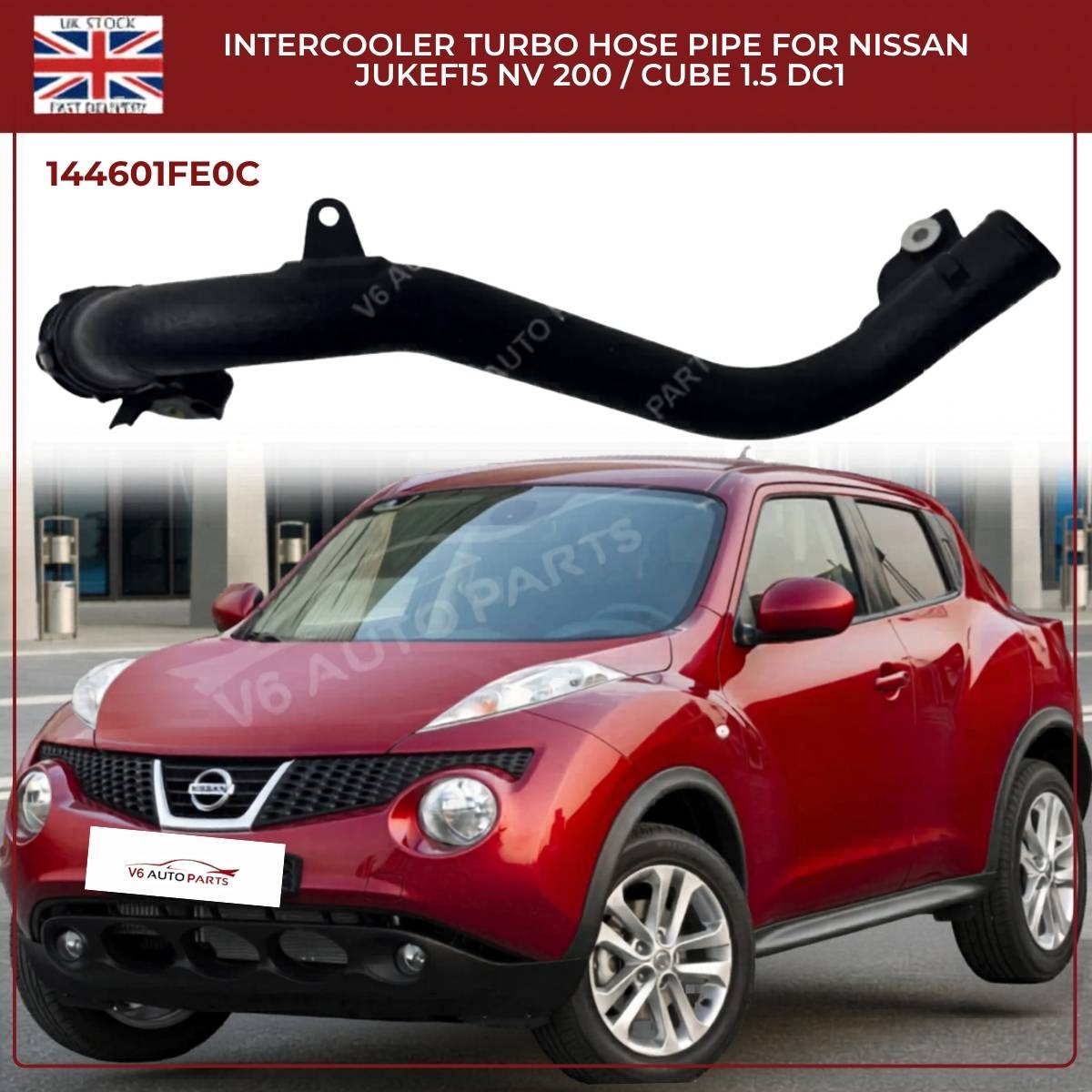 Turbo Intercooler Hose Pipe – Nissan Juke F15, NV200 Van & Evalia 1.5 DCI (144601FE0C Replacement)