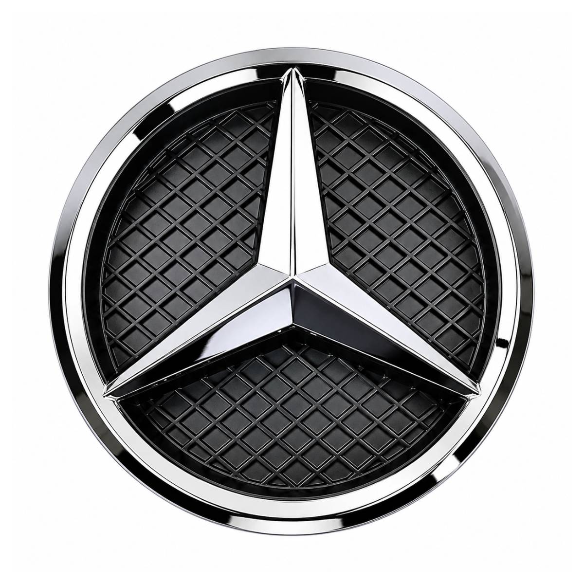 For Mercedes Front Grille Chrome Star Emblem Badge – C‑Class, CLA, SLK, R, M, E‑Class