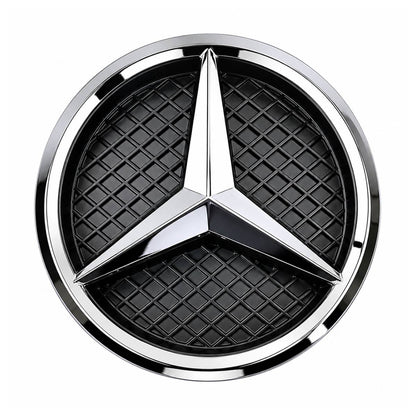 For Mercedes Front Grille Chrome Star Emblem Badge – C‑Class, CLA, SLK, R, M, E‑Class