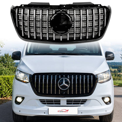 For Mercedes Benz Sprinter W907 2018–2025 Facelift Panamericana Front Radiator Grille