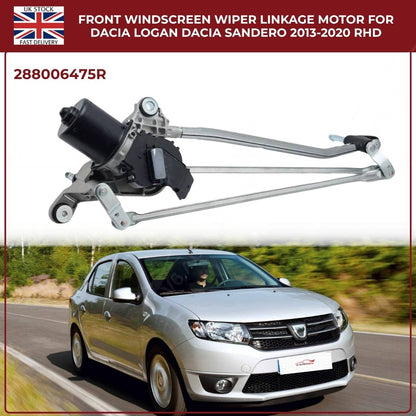 Front Windscreen Wiper Linkage + Motor – Dacia Sandero / Logan (2013–2020) – OE Quality Replacement