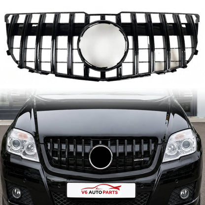 Front Radiator Panamericana Black Grille – Mercedes GLK-Class X204 GLK350/GLK300/GLK320 (2012–2015 AMG Style)