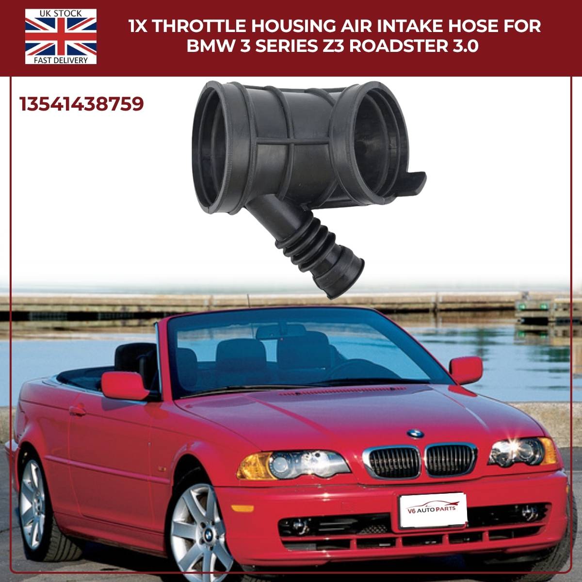 Throttle Housing Air Intake Hose For BMW 3 Series E46 330i 330ci 13541438759