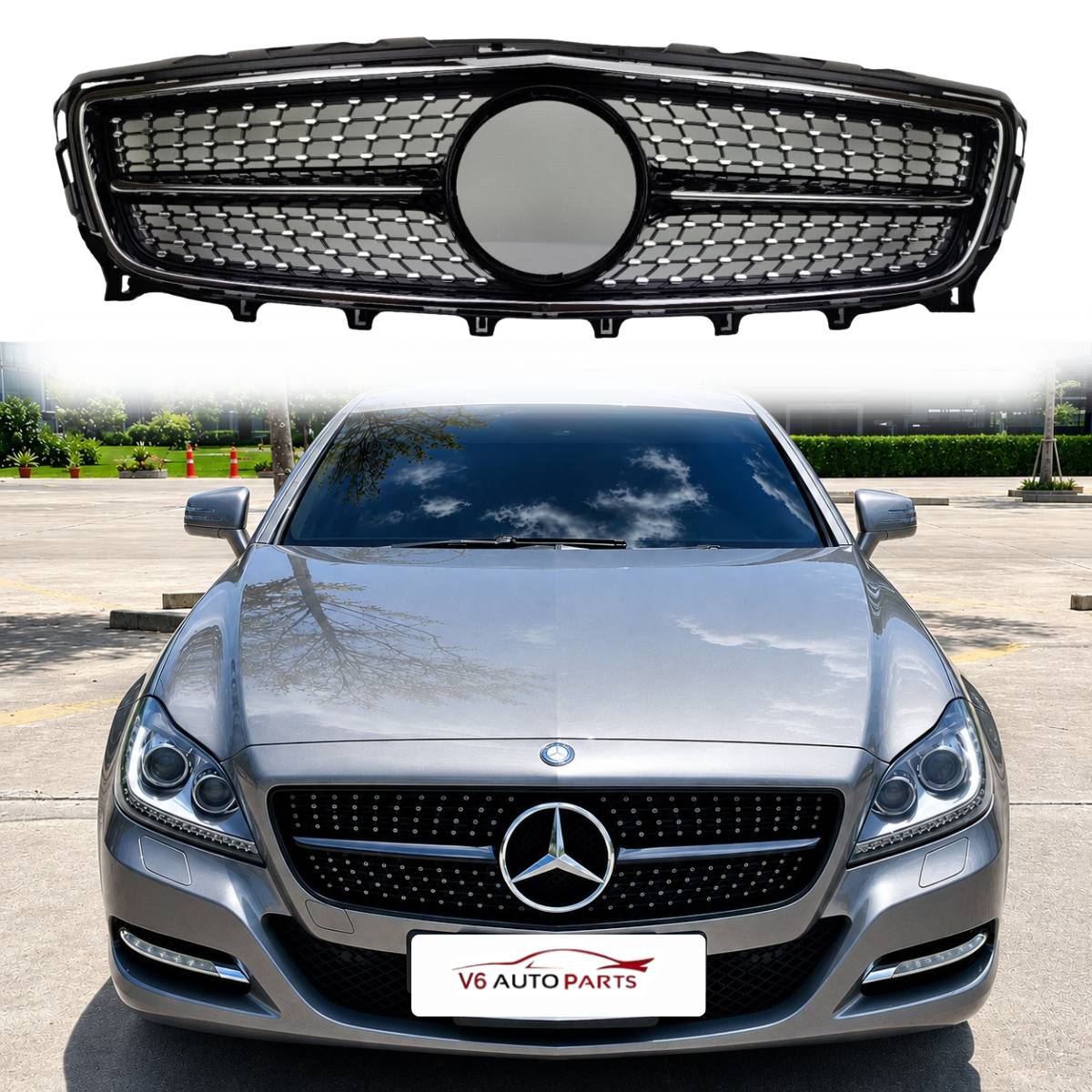 Front Radiator Grille – Mercedes-Benz CLS-Class X218 (2011‑2014) | Fits CLS400, CLS350, CLS53