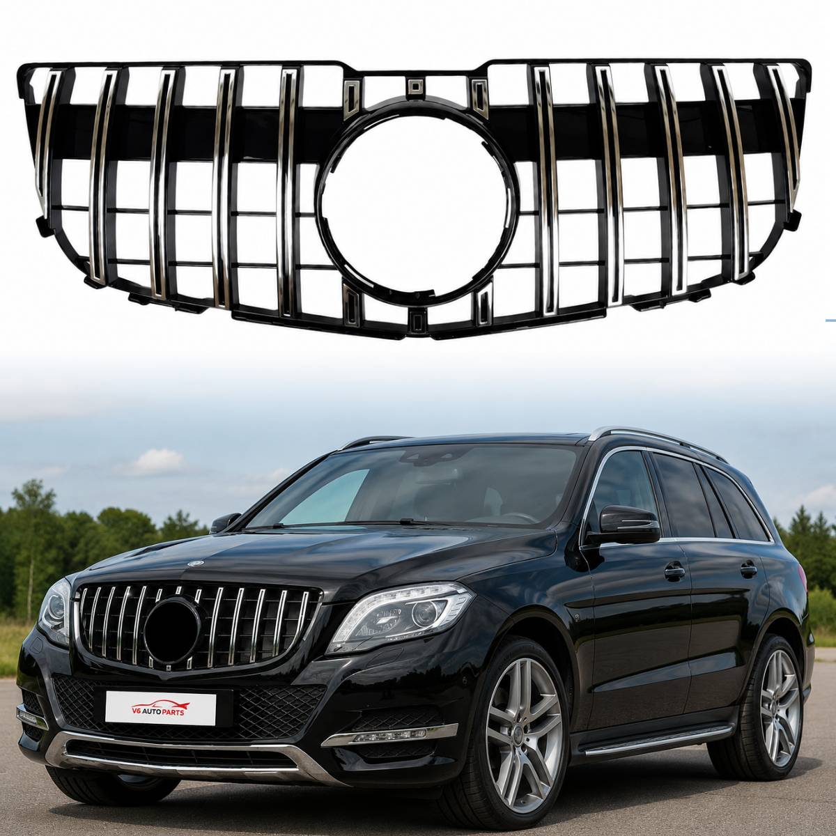 For Mercedes GLK-Class X204 GLK350 300 320 220 Compatible Front Radiator Grille AMG 2013-15