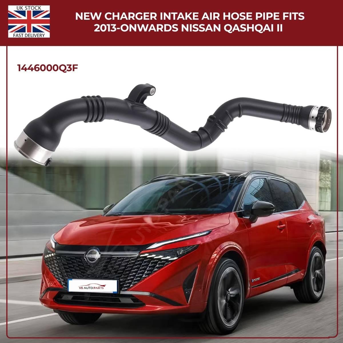 Turbo Intercooler Hose – Nissan Qashqai / Renault Megane, Scenic, Kadjar – OE 1446000Q3F