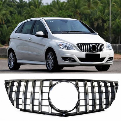 Mercedes-Benz B-Class W245 Front Bumper Panamericana GT Grille Chrome Slats (B170/B180, 2008–2011)