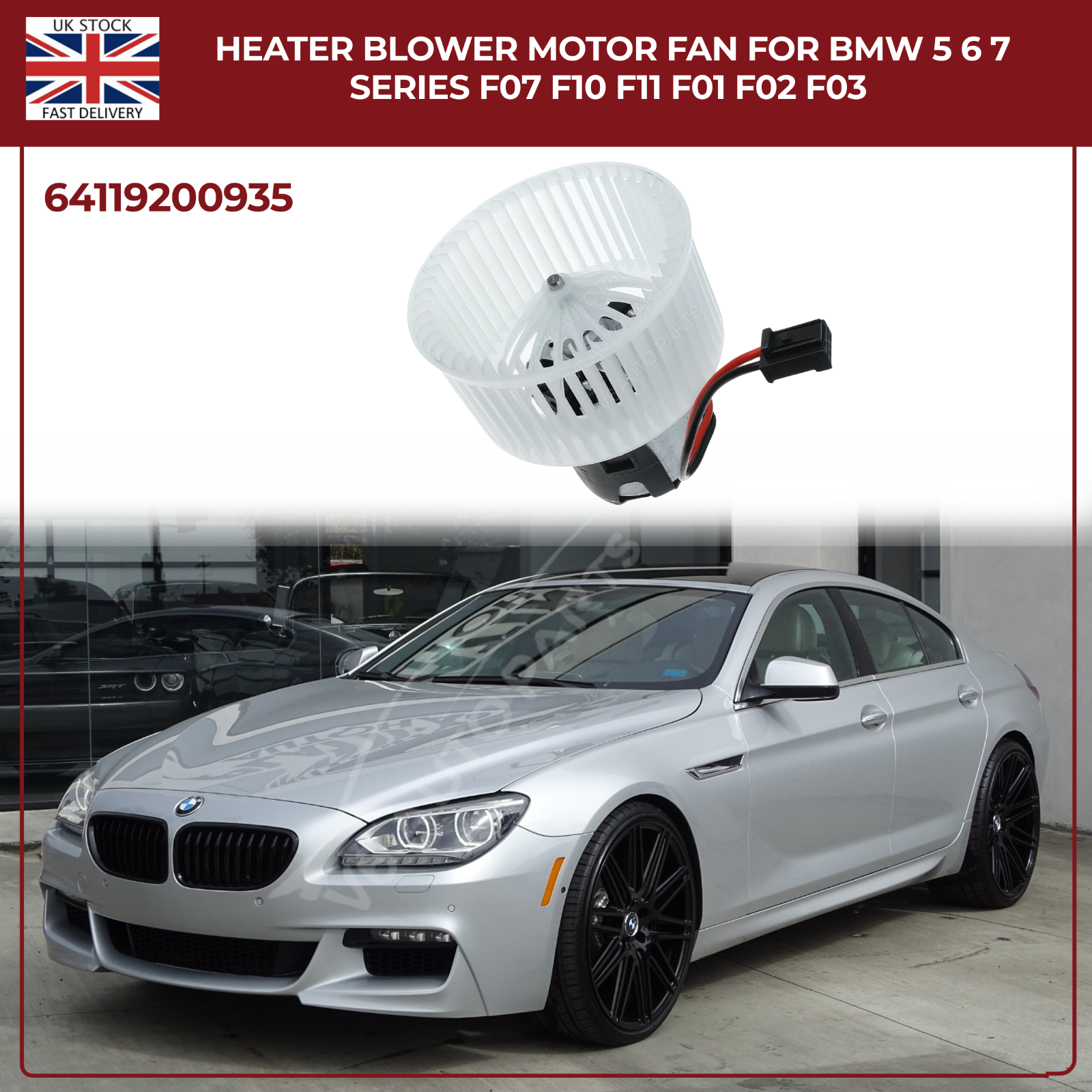 Heater Blower Motor Fan For BMW 5 SERIES F10/F07/F11 2009 - 2017 Diesel/Petrol