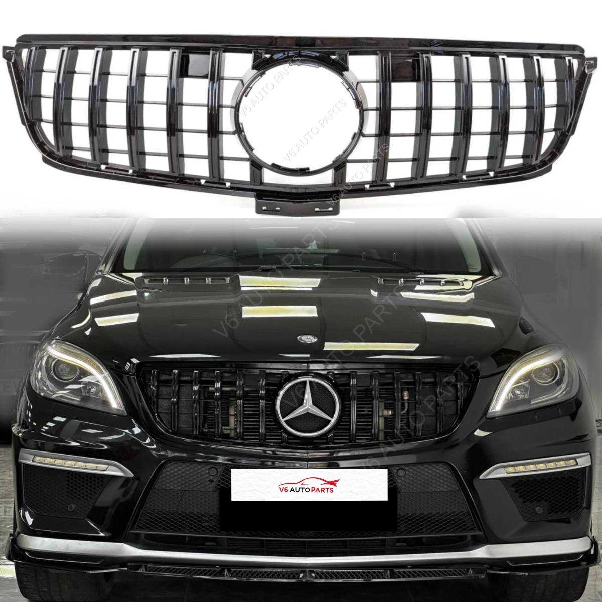 Kühlergrill vorne für Mercedes Benz X166 M-Klasse ML350 Panamericana 2011–2015