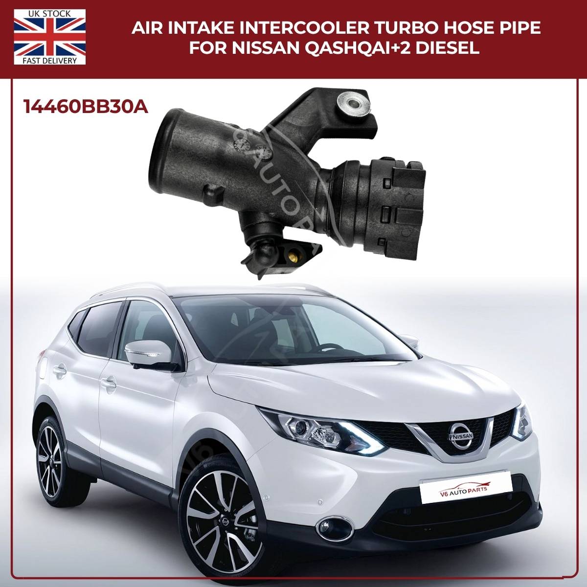 Air Intake Intercooler Turbo Hose Pipe For Nissan Qashqai+2 Diesel