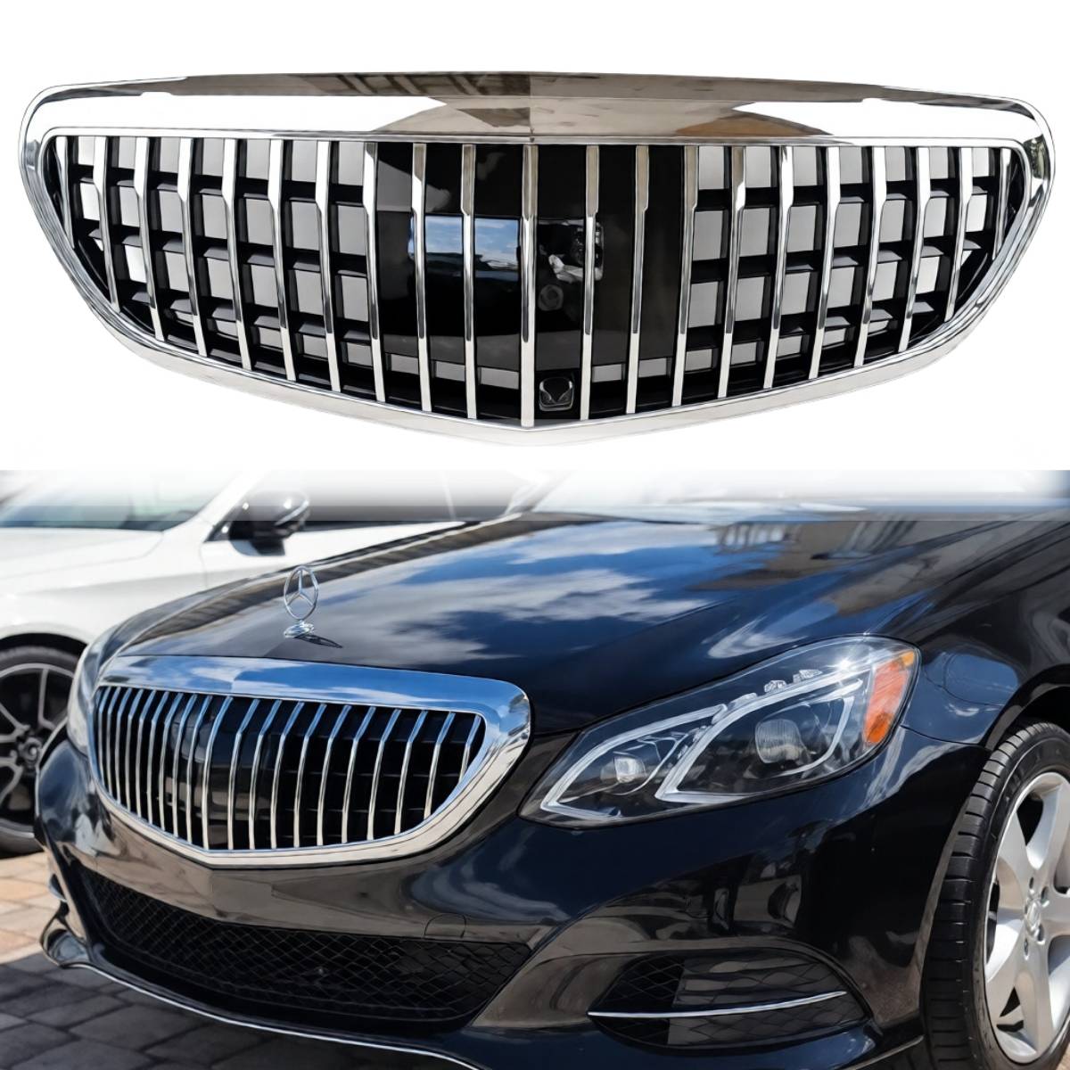 Frontstoßstangengrill für 2013–2016 Mercedes Benz E-Klasse W212 400 Maybach Facelift