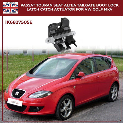 Tailgate Boot Lock Latch Catch Actuator – Fits VW Golf Mk5 Mk6, Passat, Touran, Seat Altea Leon Toledo