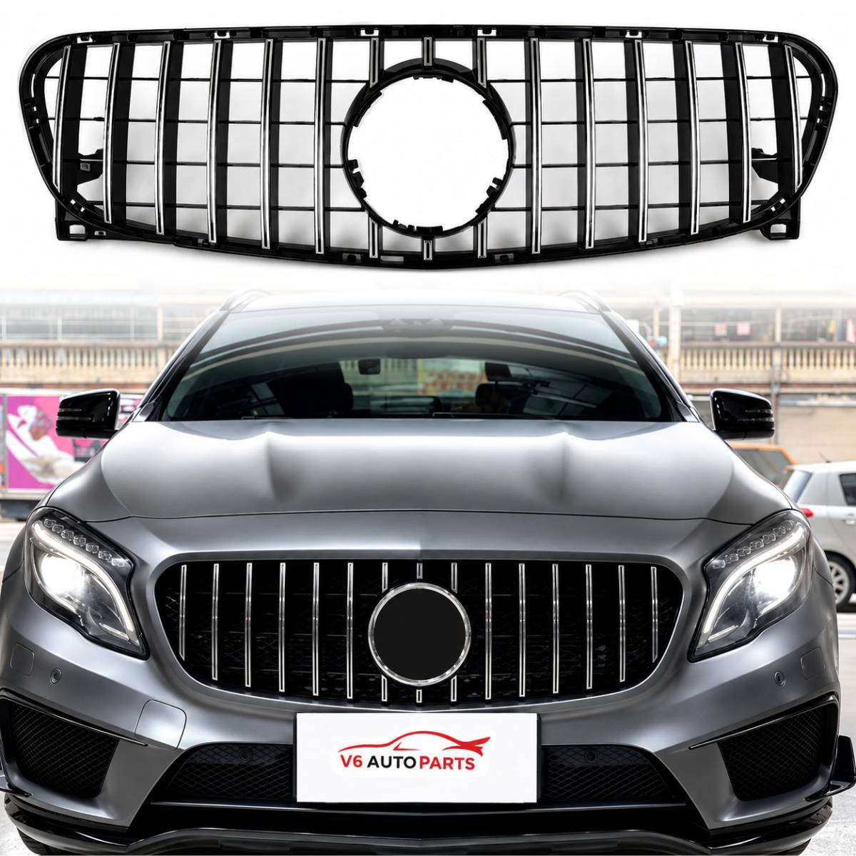 Kühlergrill vorne für Mercedes Benz GLA-Klasse X156 AMG Panamericana 2013–2017