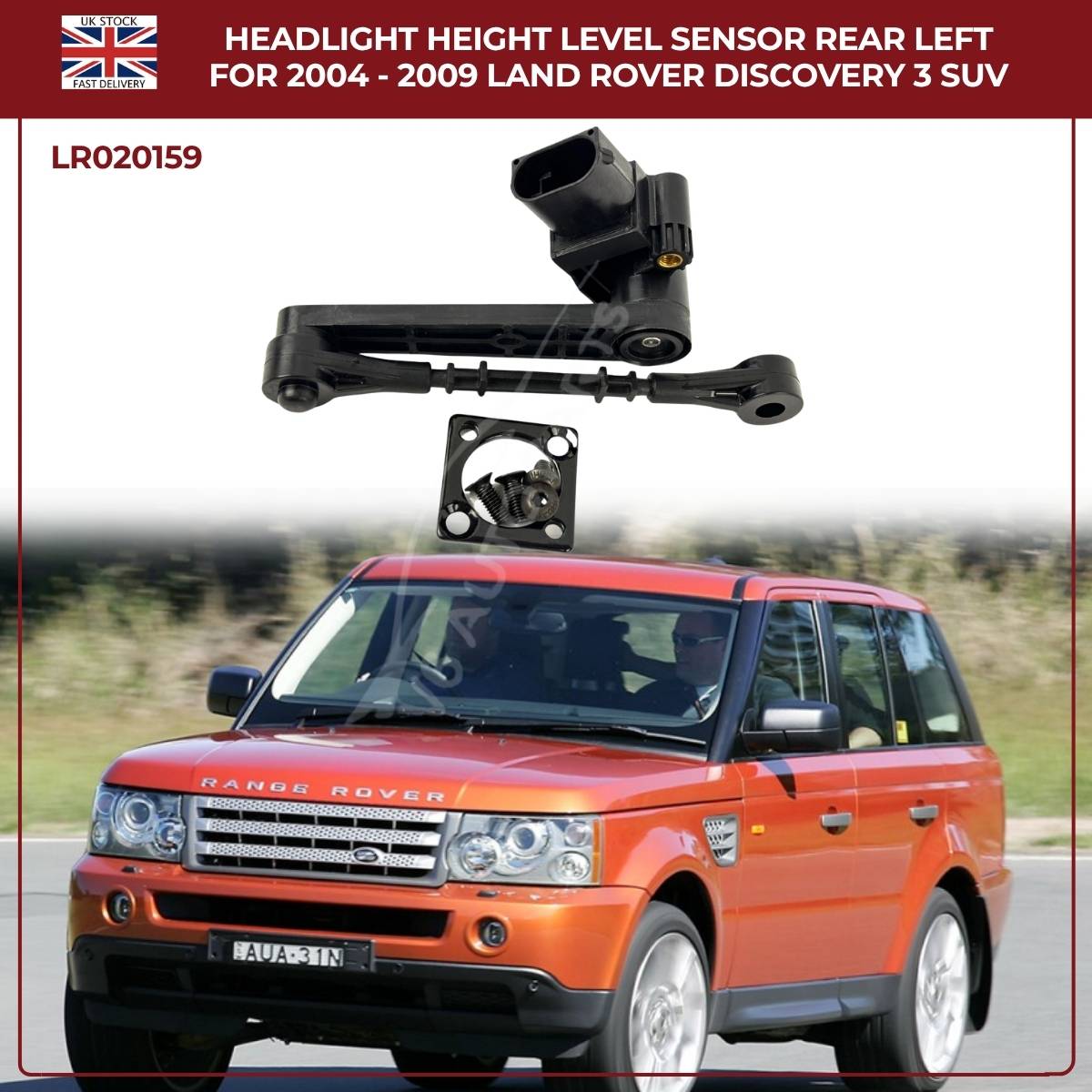 Rear Left Headlight Height Level Sensor LR020159 – Fits Land Rover Discovery 3 (2004–2009, SUV)