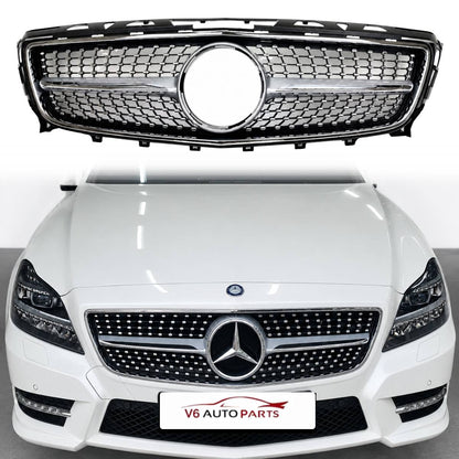 For Mercedes-Benz CLS-Class W218 Front Bumper Grille – Pre-Facelift 2011‑2014 (Fits CLS350, CLS500, CLS550, CLS400, CLS53)