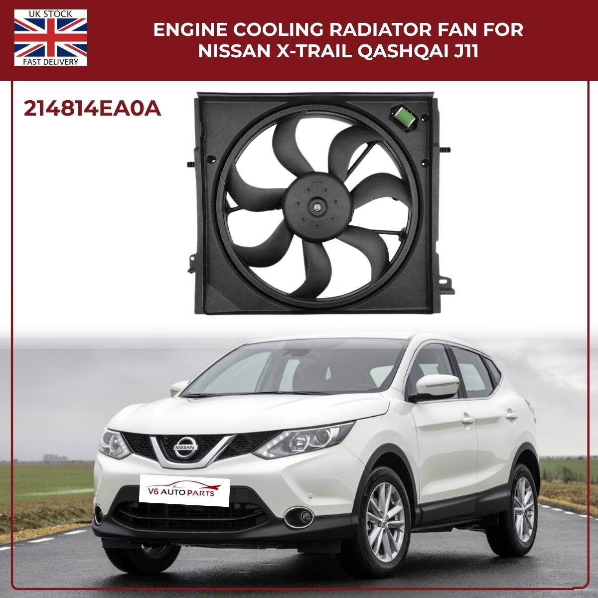 Nissan X-Trail & Qashqai J11 Radiator Cooling Fan – OEM 214814BE0B / 214814EB0A