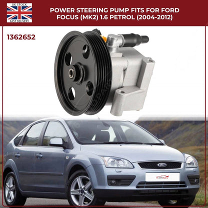 Power Steering Pump – Fits Ford Focus Mk2 1.6 Petrol (2004–2012) | OEM 4M513A696AD